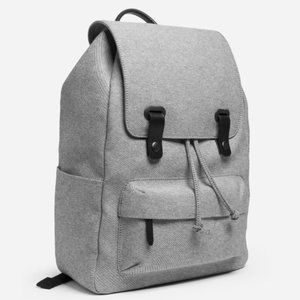 Everlane Twill Snap Backpack in Reverse Denim